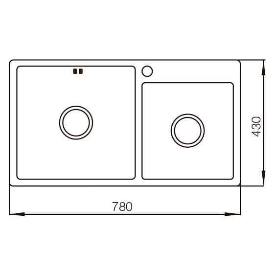 Мийка Mixxus MX7843-220x1.0-Satin   ( MX0564 ) 36666 Харків
