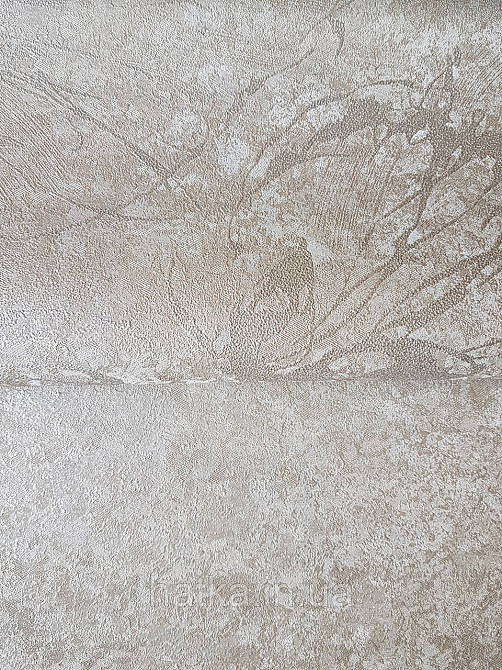Шпалери метрові вінілові на флізеліні A.S.Creation Sylvana 1.06x10 листя штукатурка коричневе срібло 79125-2 Київ - фото 7