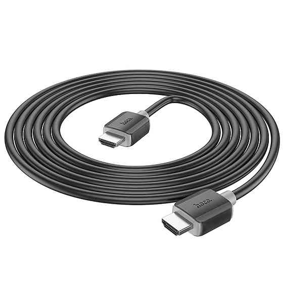 Кабель для відео відеокабель HOCO US08 HDTV 2.0 male-to-male 4K HD data cable Black 6931474799401 Одеса