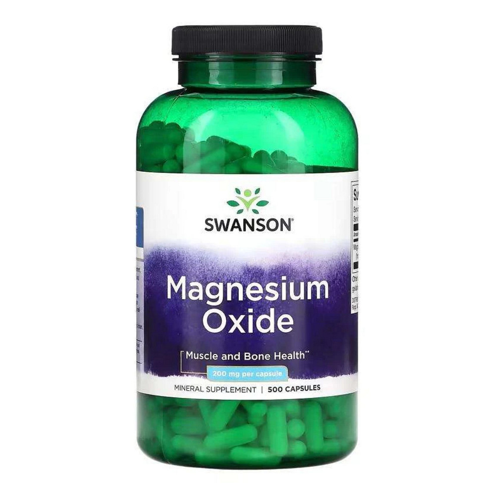 Оксид магния Swanson Magnesium Oxide 200mg 500 caps Киев - изображение 1