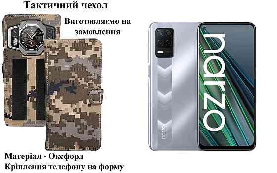 Тактический чехол для OPPO Reno14 5G, OPPO Reno14 FS, крепится к снаряжению на липучке Киев