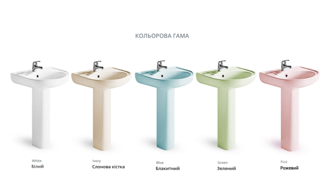 Комплект раковина + ножка RAK Ceramics Cynthia Wash Basin (57 см) Белый Винница - изображение 8