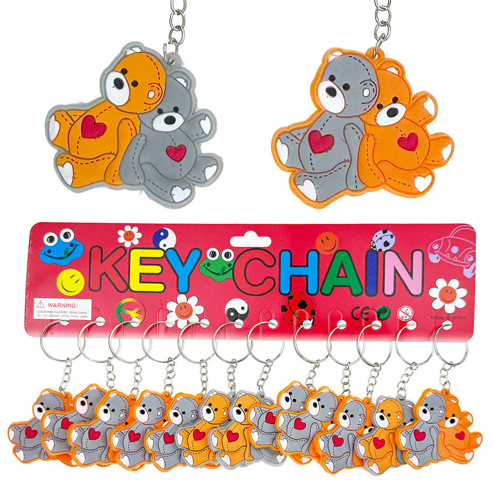 Брелоки для ключей Мишка с сердечком 12 шт Киев - изображение 1