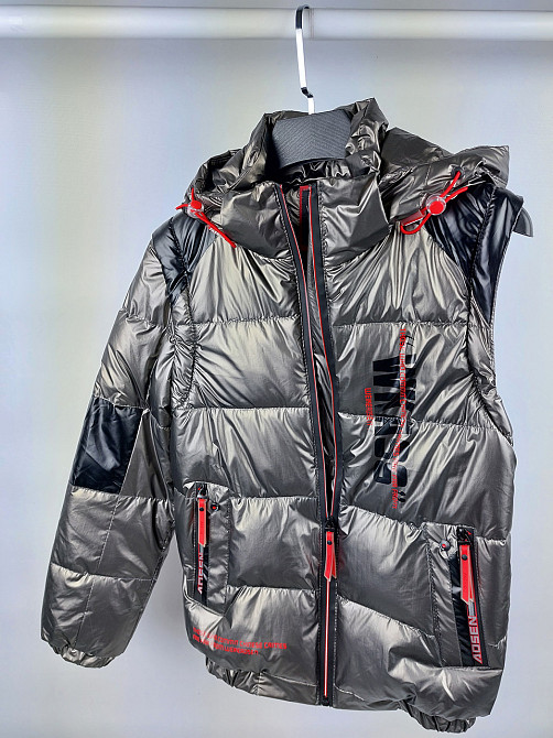 Демісезонна куртка-жилетка під гумку на хлопчика 134 Миколаїв - фото 3