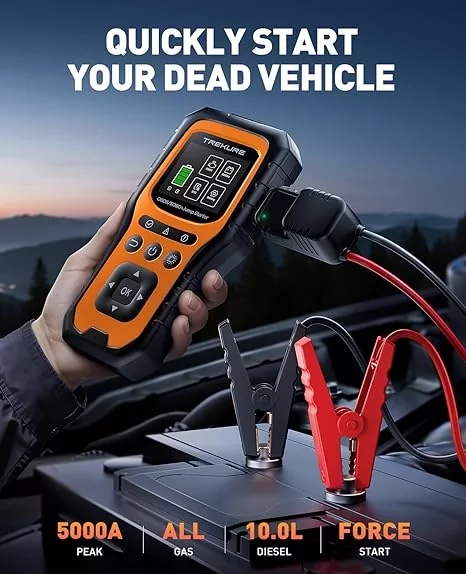 Пусковое устройство OBD2 сканер Power bank Trekure 5000A 3в1 Киев - изображение 6