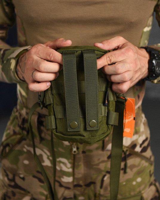 СУМКА ТАКТИЧЕСКАЯ МНОГОЦЕЛЕВАЯ ЧЕРЕЗ ПЛЕЧО SILVER KNIGHT олива  РА4983 Одесса - изображение 3