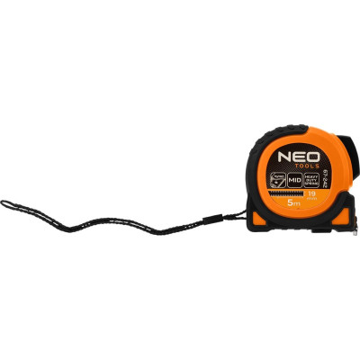 Рулетка Neo Tools Super Black, 5мx19мм, з фіксатором змотування, магніт (67-242) Вінниця - фото 8