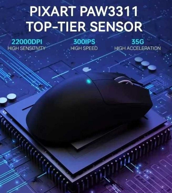 Беспроводная игровая мышка Attack Shark x11 Black White новые!!️ Харьков - изображение 3