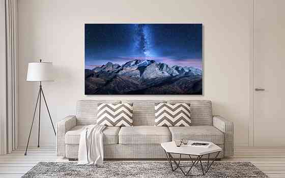 Картина полотно у вітальню / спальню    Місячне сяйво   MLP_202   ( 60х30см ) 90х180см Київ