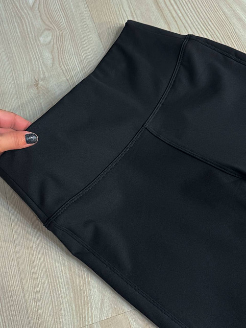 Лосини жіночі Kenalin 9636 утеплені дайвінг широкий пояс чорні, чорний, XL Київ - фото 17