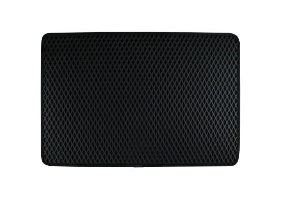 EVA килимок EKOSTAR килимок придверний 80x120 см ромб чорний чорний кант Київ - фото 1