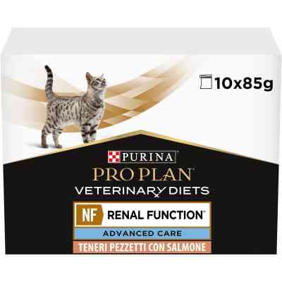Влажный корм для кошек Purina Pro Plan Veterinary Diets NF Renal Function Advanced Care При патологии почек С лососем 10 x 85 г (7613287873699) Винница