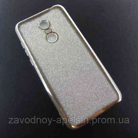 Xiaomi Redmi 5 plus 5+ чехол блестки Electroplating серебро Одесса