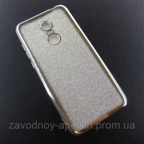 Xiaomi Redmi 5 plus 5+ чехол блестки Electroplating серебро Одесса - изображение 1