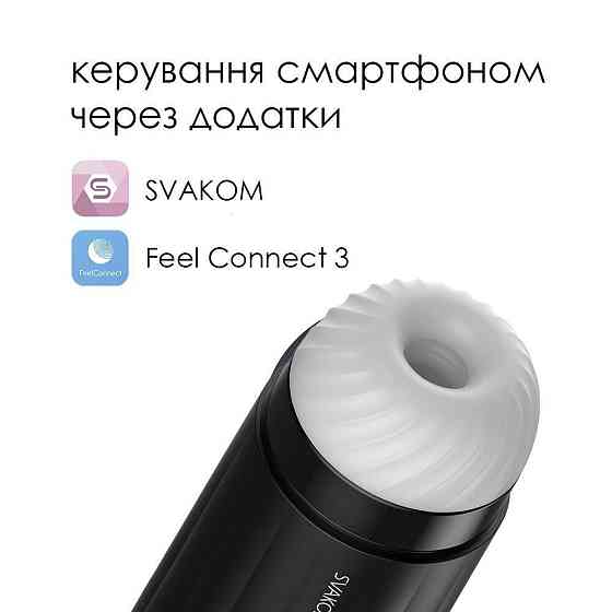 Інтерактивний смарт-мастурбатор із вібрацією та посмоктуванням Svakom Sam Neo Sex Aura Київ