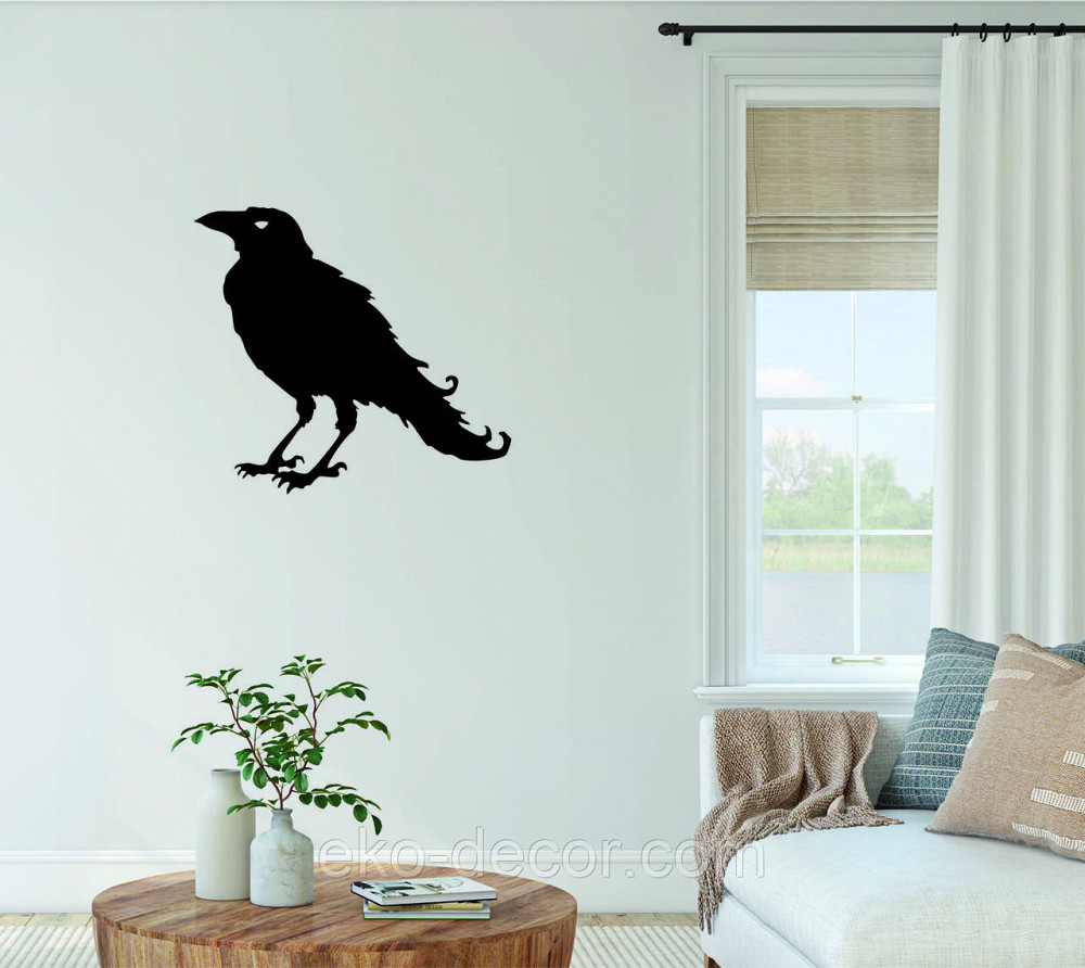 Декоративне настінне Панно «Ворон» Декор на стіну Київ - фото 6