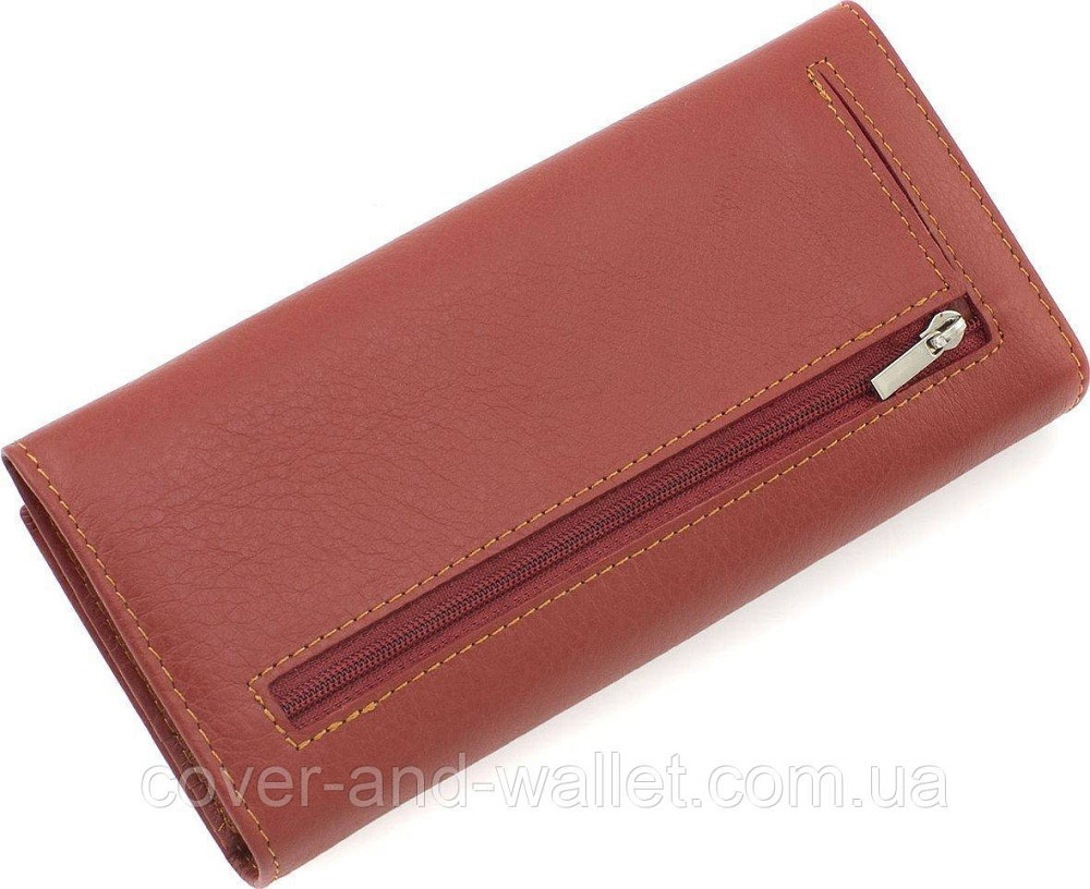 Классический женский кошелёк на магнитной застежке зеленого цвета Marco Coverna Коричневый Киев - изображение 3