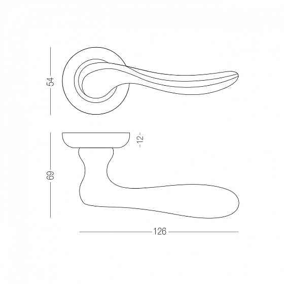 Ручка Z-1312 AB старая бронза Киев