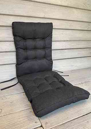 Подушка для стільців (40x120х4 см) подвійна Decorator Мальмо колір графітовий 84-159 Київ