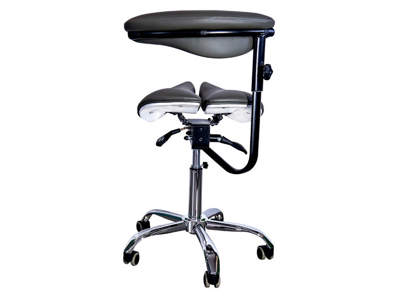 Стілець-сідло для майстра 8016-2, зі спинкою, роздільне сидіння, 3 регулювання Київ - фото 3