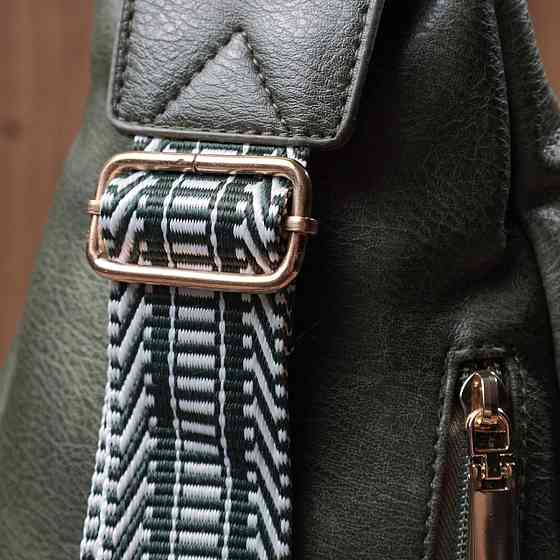 Стильна слінг сумка для жінок з екошкіри Vintage 22745 Зелений Київ