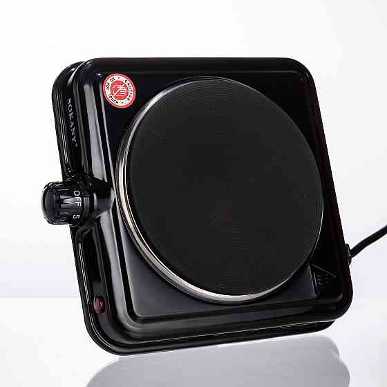 Настольная электрическая плита SOKANY SK-5109 на одну конфорку 1000Вт Черная Киев