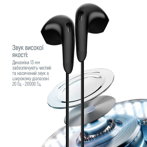 Навушники ColorWay Wired Earphone CW-WD04BK 3,5мм mini-jack чорний Житомир - фото 5