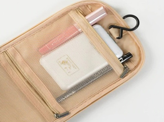 Косметичка-сумка дорожная 205 на 240 на 105 мм розовый Киев - изображение 7