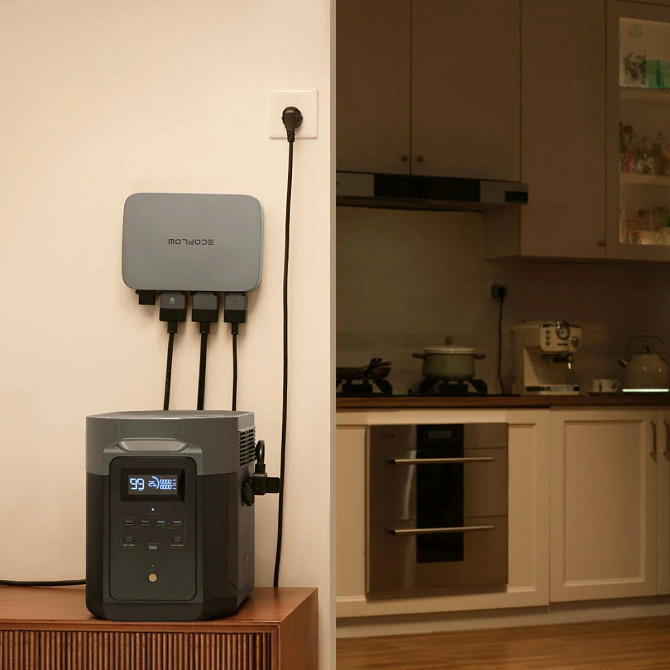 Мікроінвертор EcoFlow PowerStream 800 Вт для сонячних панелей, підключення до електромережі, керування через додаток, Smart Plug Миколаїв - фото 8