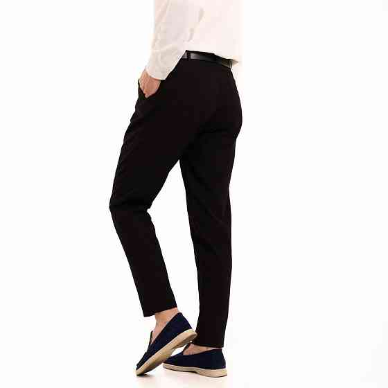 Чорні чоловічі штани смарт-кежуал зі стрілками Pobedov Legend. Повсякденний чоловічий одяг Київ