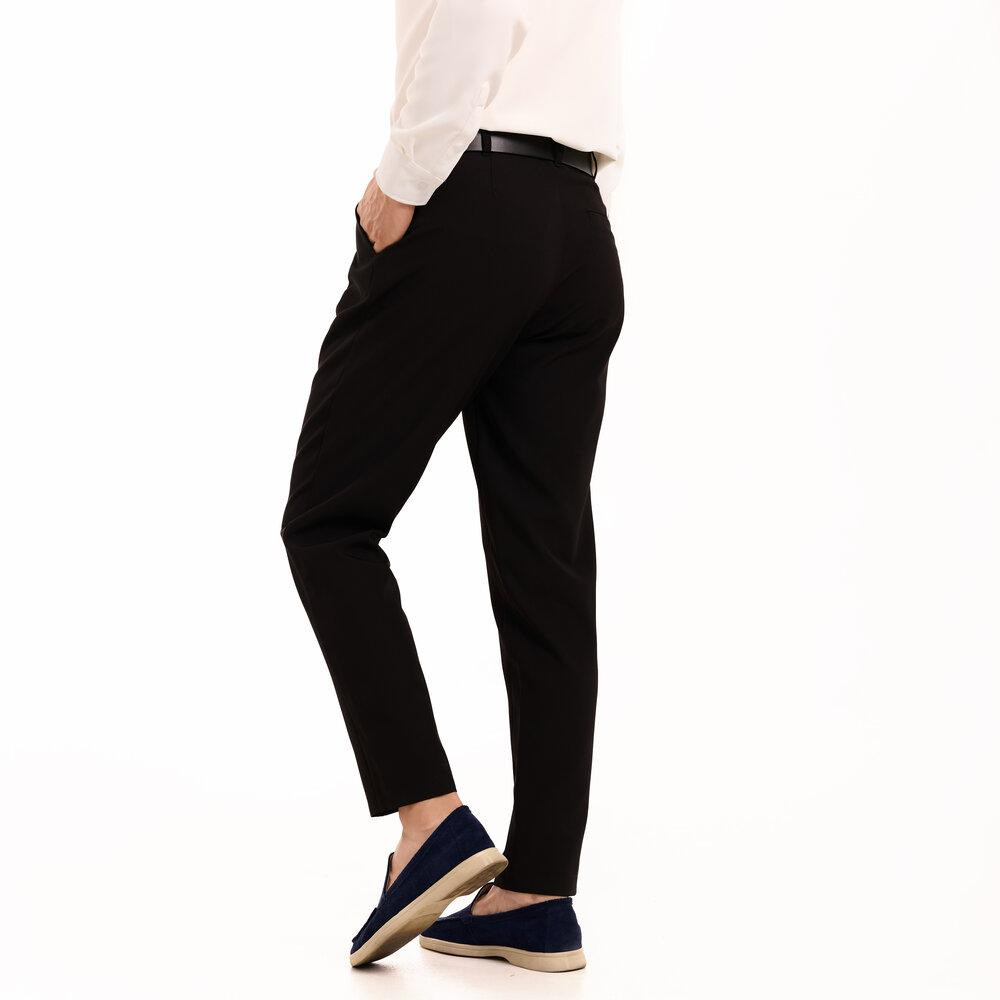 Чорні чоловічі штани смарт-кежуал зі стрілками Pobedov Legend. Повсякденний чоловічий одяг Київ - фото 3