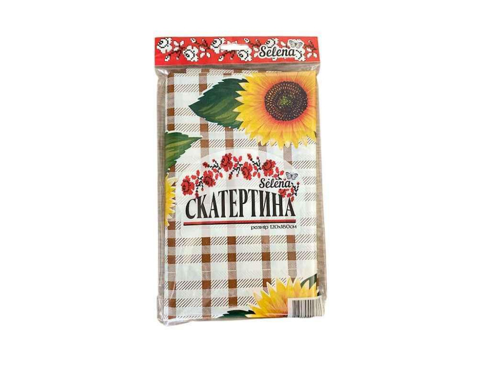 Скатертина д/столу SK701 ПВХ тонка, без основи, (мікс) 1,20*1,80м ТМ SELENA Киев - изображение 1