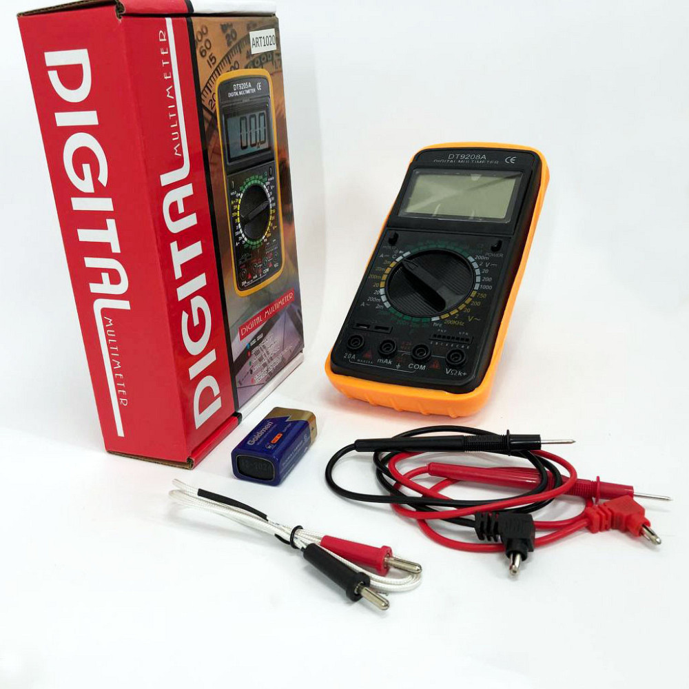 Мультиметр с подсветкой дисплея Digital DT-9208A, Измерительные приборы-мультиметры, VH-169 Хороший мультиметр Киев - изображение 1