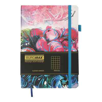 Книга записна Buromax Cherie 96 аркушів А5 у клітинку синій (BM.295105-02) Вінниця