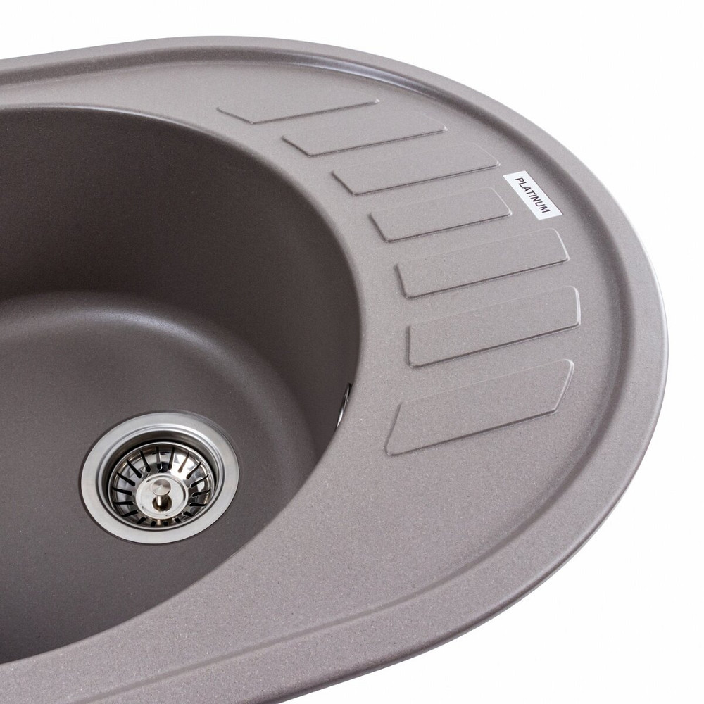 PLATINUM Гранітна мийка для кухні Platinum 6250 SOUL матова Дюна Киев - изображение 3
