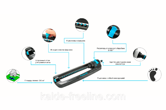 Дощувач Presto-PS осцилюючий Гарант (7815) Харьков