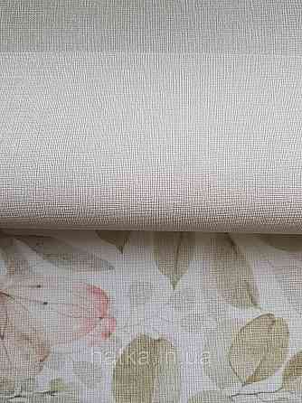 Шпалери вінілові на флізеліні метрові Sintra Edelina прованс квіти листя гілки метелика сірі рожеві Київ