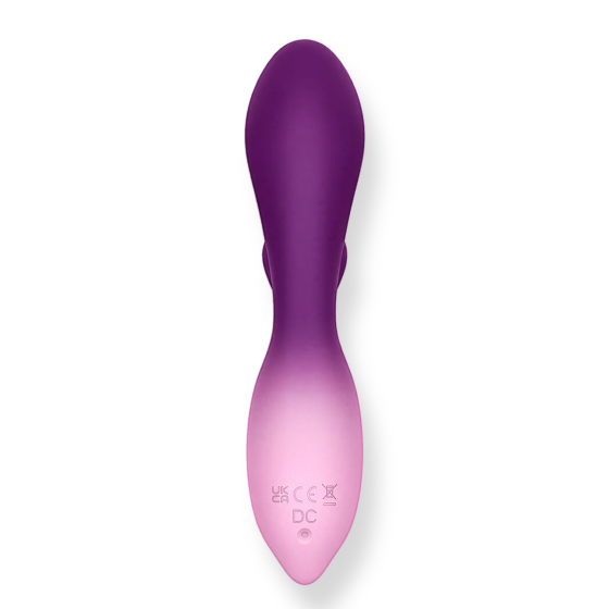 Гибкий вагинально-клиторальный вибратор LUNE G-SPOT, по 12 режимов, 16 × 3,5 см Sex Aura Киев