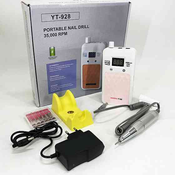 Фрезер аппарат машинка для маникюра Nail Drill YT-928 белый, Машинка для EN-326 маникюра домашняя Киев