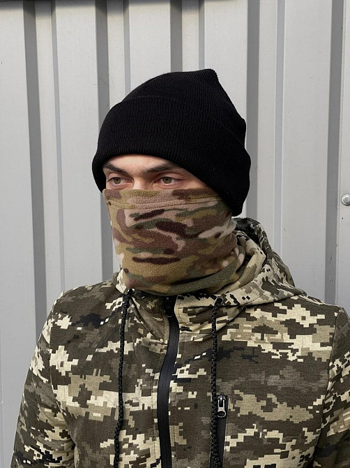 Шапка тактична військова зимова трикотажна Дніпро - фото 6