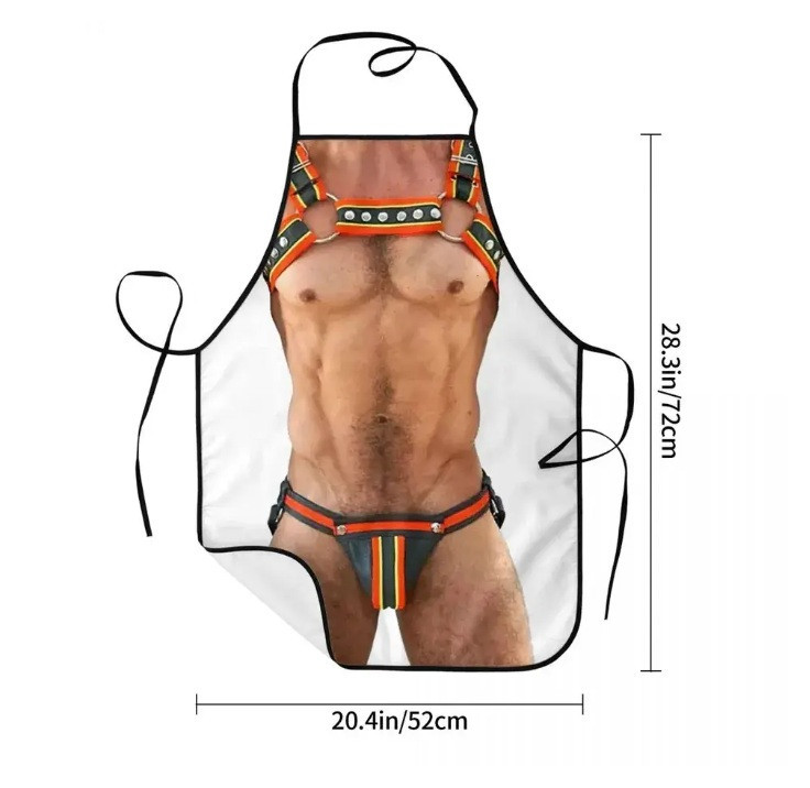 Прикольный фартук для мужчин 72 на 52 см разноцветный Киев - изображение 7