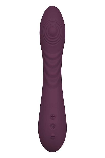 Вібратор гнучкий з пульсацією Dream Toys Essentials Tapping Power Vibе, фіолетовий Sex Aura Київ - фото 4