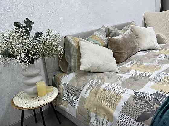 Ecotton Комплект постільної білизни Ecotton двоспальний Сімейний 150х215 см Листя на бежевому Коломыя