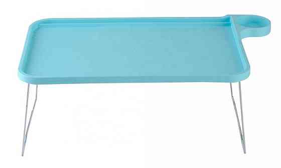 Підставка пластикова для ноутбука на ніжках із підстаканником (блакитний) Вінниця