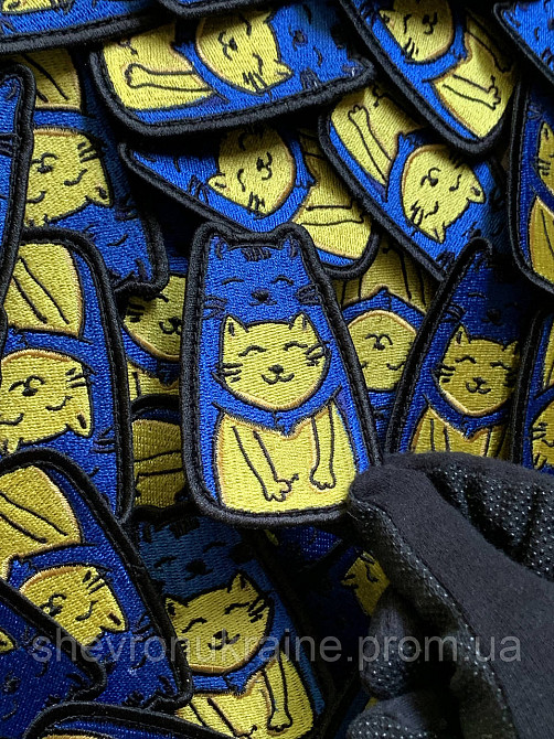 Шеврон милие котики (Форма контурна. На липучке) Размер 8x5см Киев - изображение 4