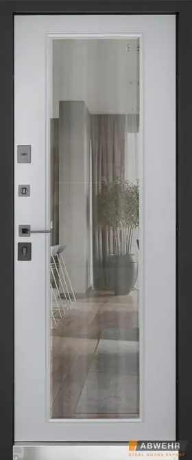 Вхідні двері Abwehr Megapolis MG3 Selena 583/544 Асфальт + Сірий шифер 860*2050 мм Вхідні двері з дзеркалом Київ - фото 2