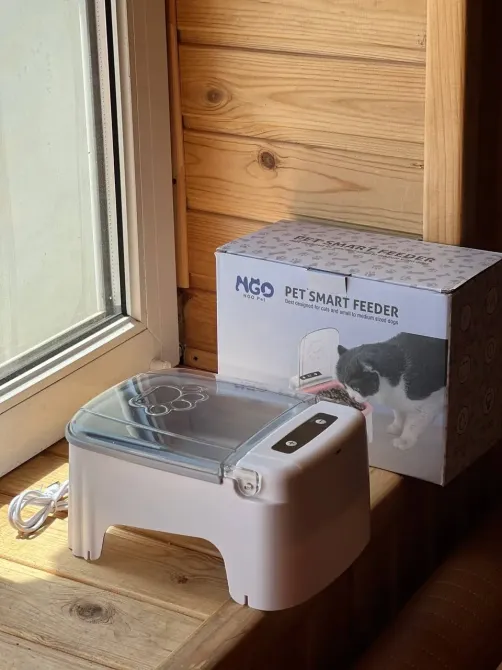 Умная автоматическая кормушка с таймером для кошек и собак 1 отсек 600 мл диспенсер для корма Коломия - фото 3