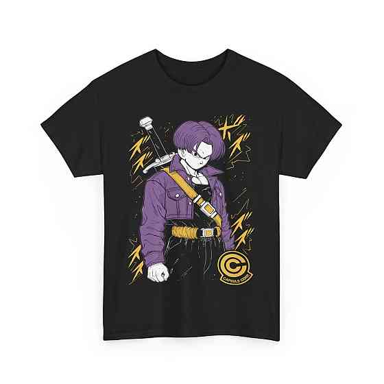 Футболка чоловіча з аніме принтом Аніме Манга Джапанесе Комік оверсайз (S/M/L) Чорний AnimeJ0446 Дніпро