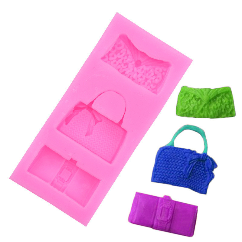 Молд силиконовый Сумки 105 на 50 мм розовый Киев - изображение 1