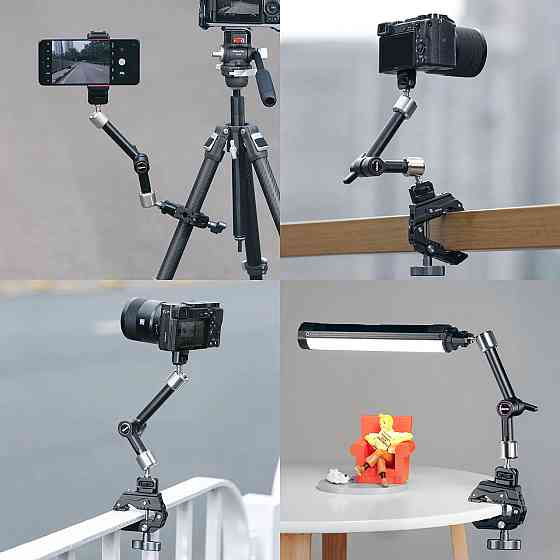 Крепление шарнирное Magic Arm с крабом NATO 1/4 3/8 25см Ulanzi R011a T018 Киев